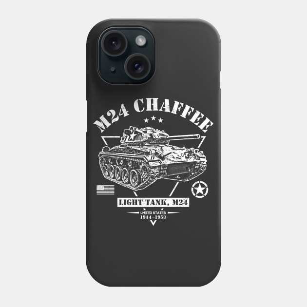 M24 Chaffee Phone Case by Military Style Designs