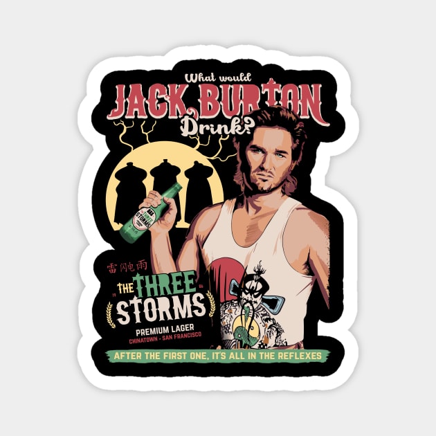 Jack Burton and The Three Storms Magnet by Moovie