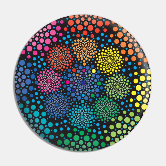 Circles Mandala 3 Pin by B&K