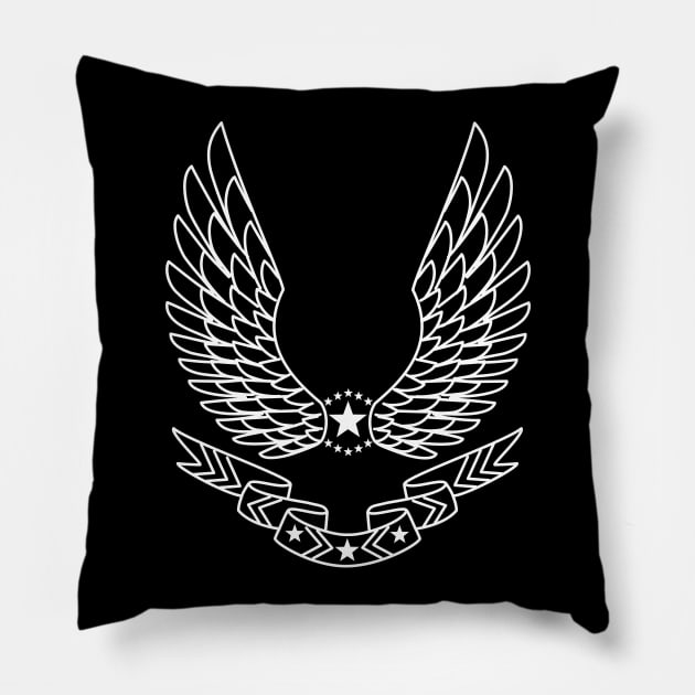 Wings of Freedom Pillow by EversweetStudio