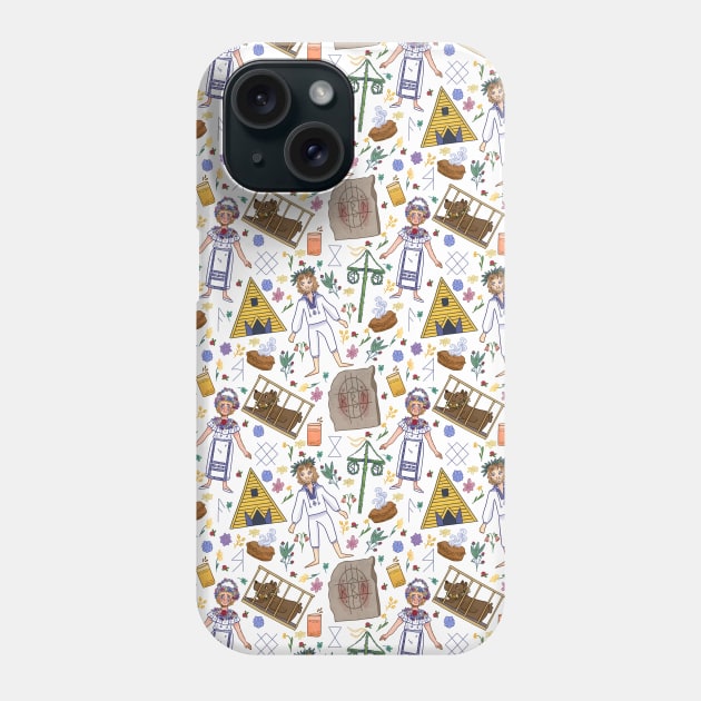 Midsommar Repeat Pattern #4 Phone Case by misnamedplants