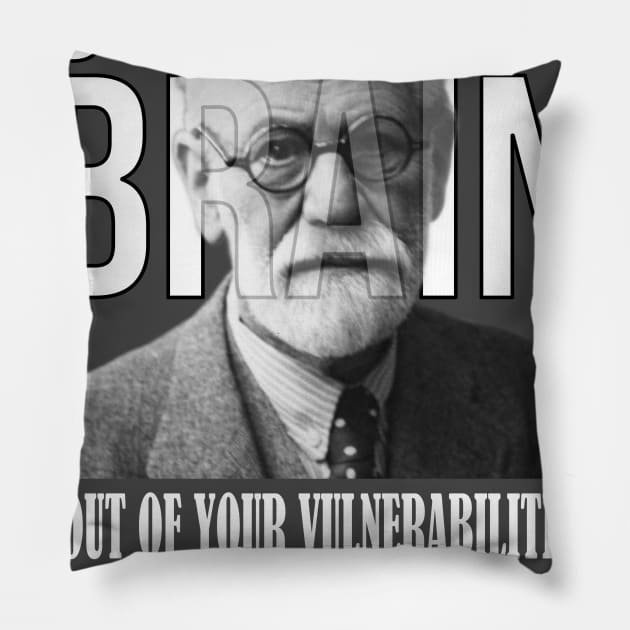 Use your brain - Sigmund Freud Pillow by UseYourBrain