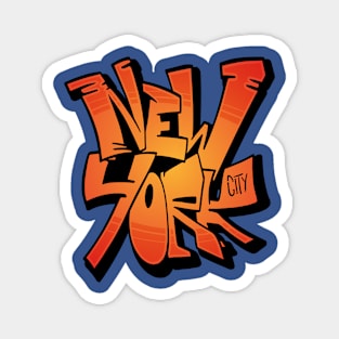 new york graffiti Magnet