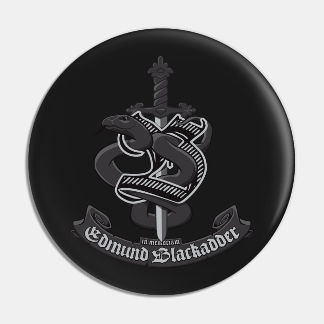 In Memoriam Edmund Blackadder Pin by kgullholmen