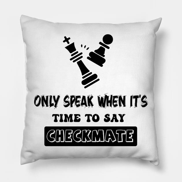 Checkmate Pillow by Biggy man