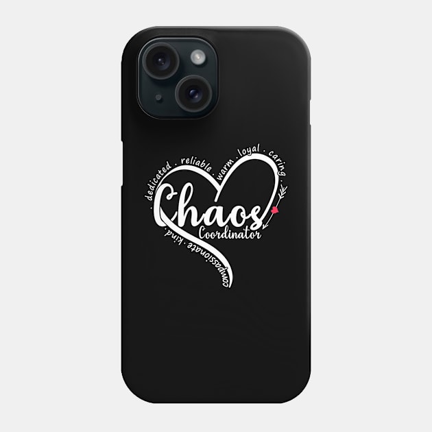 Chaos Coordinator Teacher Phone Case by mohazain