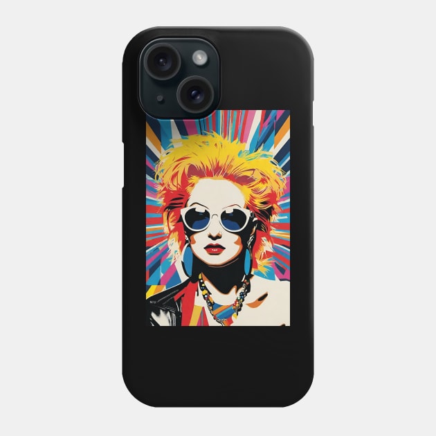 Art Deco Cyndi Lauper Phone Case by ROH-shuh