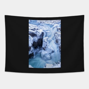 Blue Hour Waterfall Tapestry