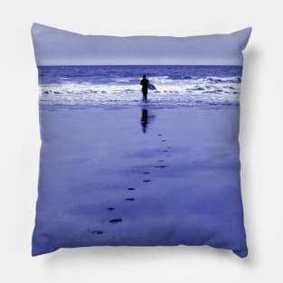 The Lone Surfer Pillow