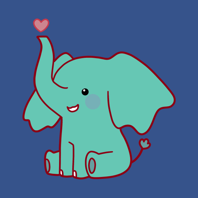 Heart Elephant by saradaboru