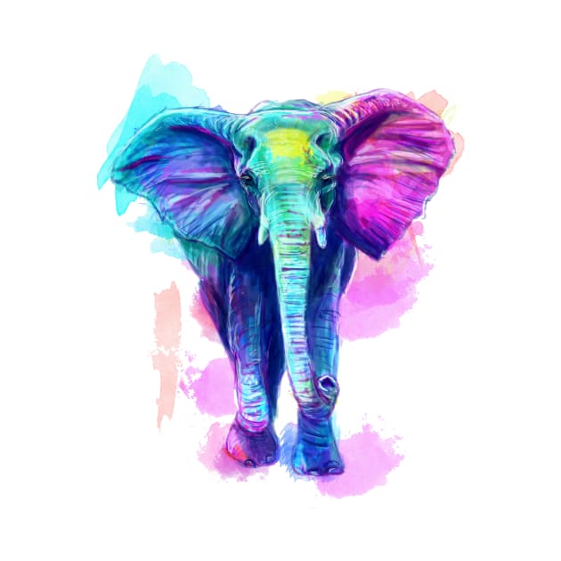 Elephant by canvaswolf