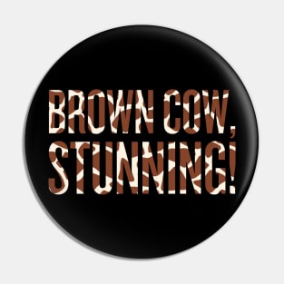 Brown cow, stunning! Pin