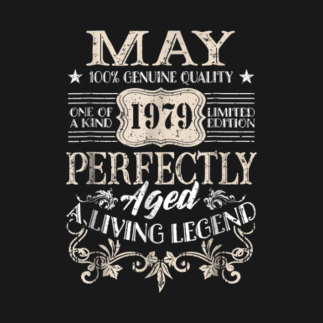 May 1979 Retro Vintage 40th Birthday Decoration May 1979 Retro