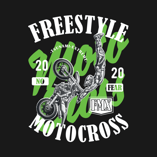 Freestyle Motocross FMX No Fear Green by Hariolf´s Mega Store