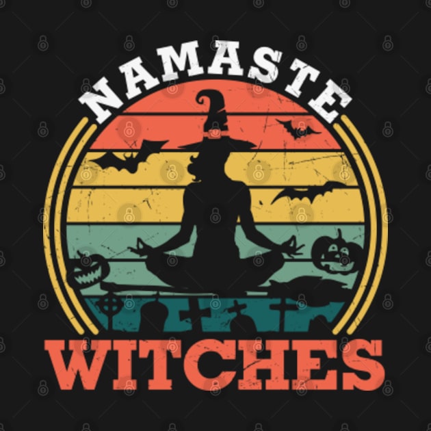 Namaste Witches - Yoga Halloween by qpdesignco