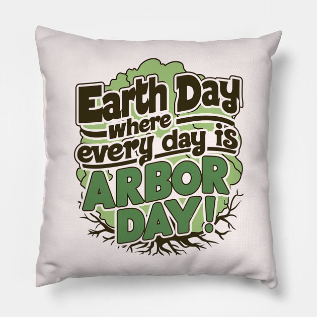 Arbor day Pillow by NomiCrafts