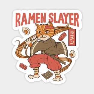 Cat Ramen Slayer Magnet