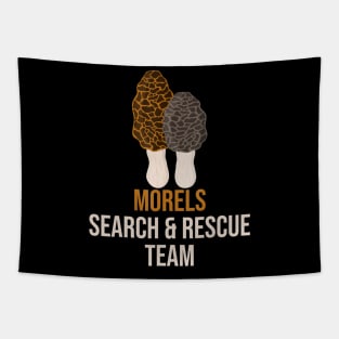 Morel Search Rescue Team Hunting Mushroom Hunter Funny Gift Tapestry