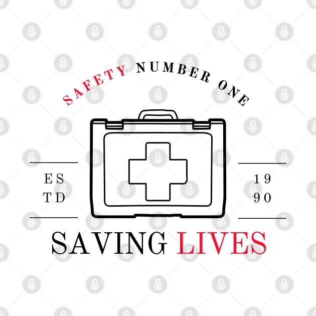 'Saving Lives' First Aider Humanitarian Design by sticksnshiz