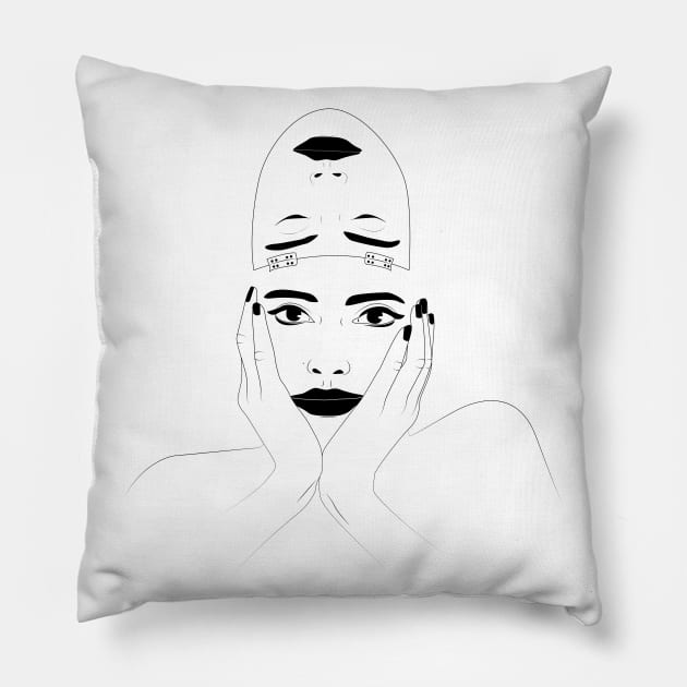 mask Pillow by ellehell