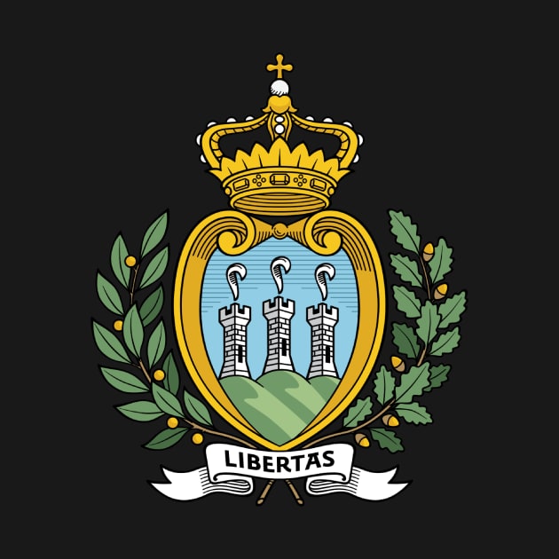 Coat of arms of San Marino by Wickedcartoons