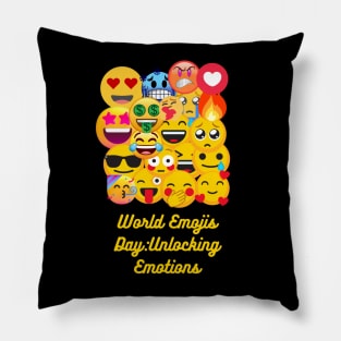 World emojis day Pillow