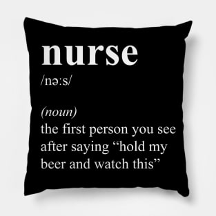 Funny Nurse Job Title Nurse Job Definition Pillow