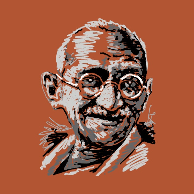 Ghandi by Sojourner Z