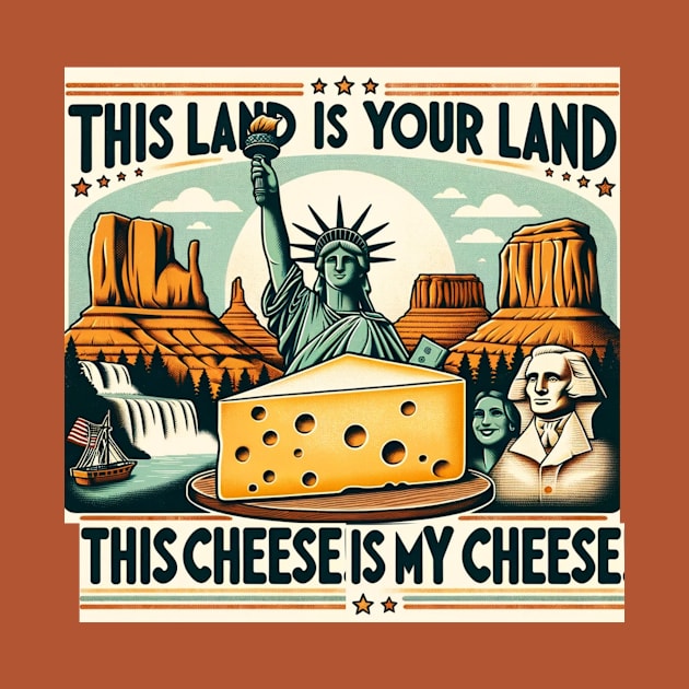 This Land is my cheese America Cheese lover by WearablePSA