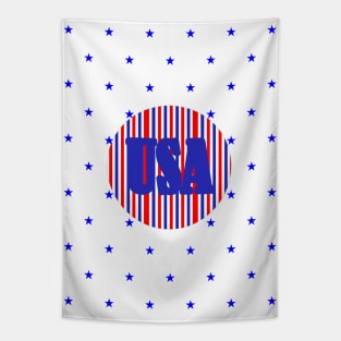 Fourth Of July, USA Design Tapestry