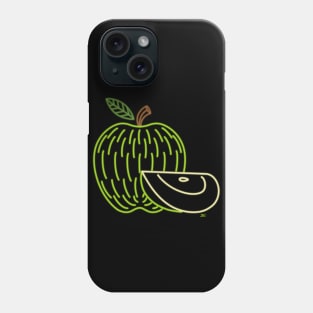 Neon Green Apple Phone Case