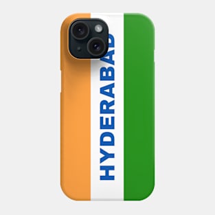 Hyderabad City in Indian Flag Colors Phone Case