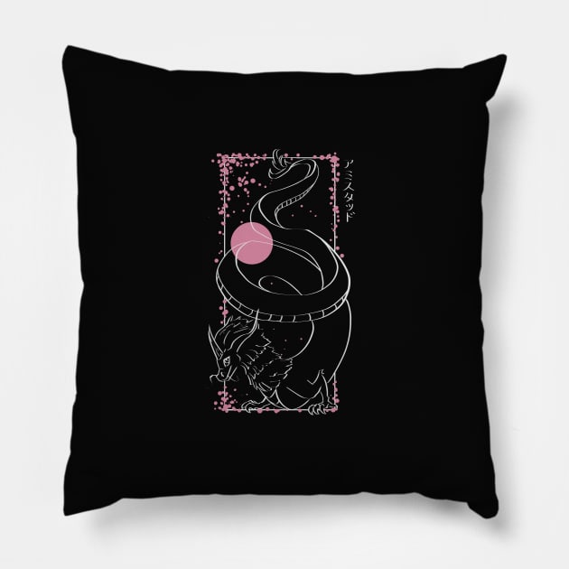 Asian Dragon Pillow by NatliseArt