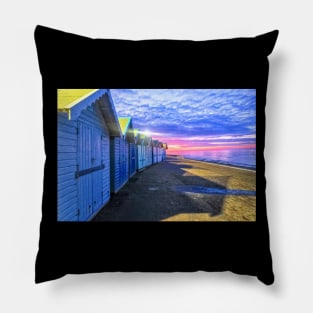 Cromer Beach at Sunset Pillow