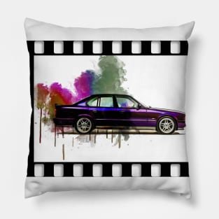 BMW M5 Splash art Pillow