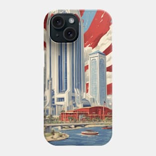 Jacksonville Florida United States of America Tourism Vintage Poster Phone Case