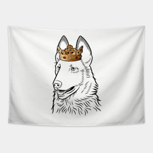 Belgian Laekenois Dog King Queen Wearing Crown Tapestry