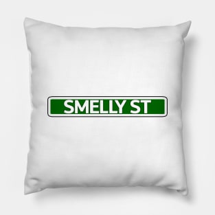 Smelly St Street Sign Pillow