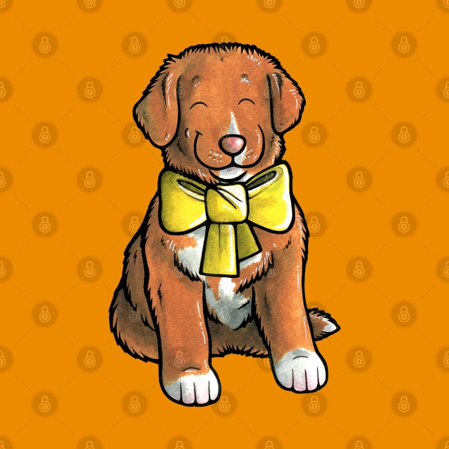 Nova Scotia Duck Tolling Retriever puppy by animalartbyjess