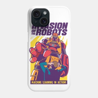 Invasion of the Robots | Retro Comic Book Phone Case