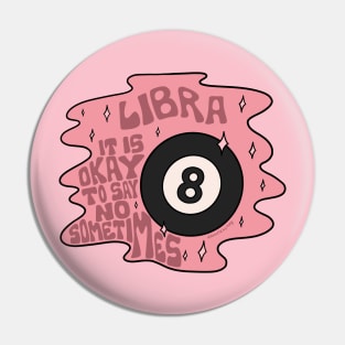 Libra Magic 8 Ball Pin