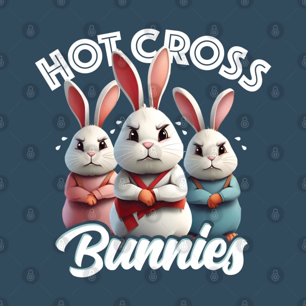 Hot Cross Bunnies Funny Easter Tee by Coralgb