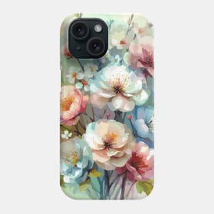 Colorful Watercolor Spring Flower Phone Case