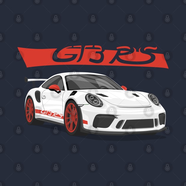 car gt3 rs 911 Red white by creative.z