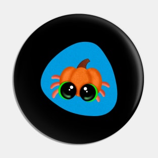 Cute Little Big Eyed Pumpkin Hermit Crab Pin