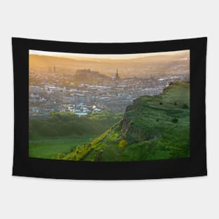 Edinburgh Castle On A Summer's Evening Tapestry