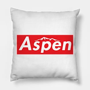 Skiing Aspen Colorado Ski Red And White Skateboard Snowboard Laptop Pillow