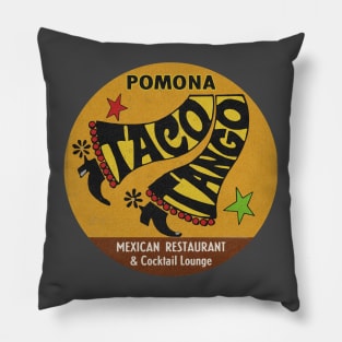 Vintage Mexican Taco Restaurant Pillow