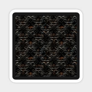 Dark Nordic pattern, model 5 Magnet