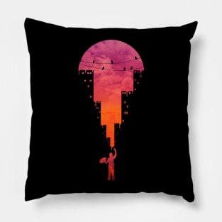 Sunset Painter Pillow